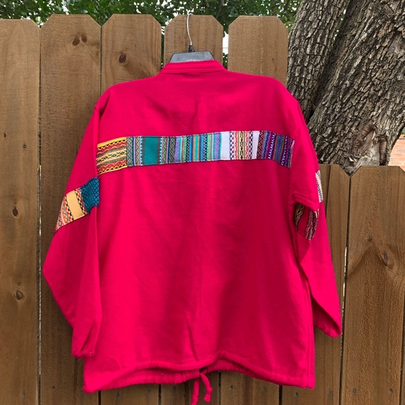 Vintage Sweater hand made in Ecuador size Medium. - Picture 7 of 8